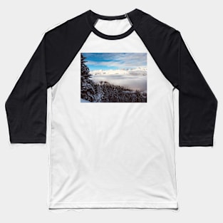 Hiking above the clouds Baseball T-Shirt